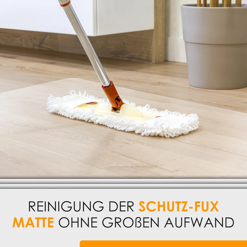 Bodenschutzmatte - Robuste Bürostuhlunterlage für Hartböden, rutschfest und Einfach zu Reinigen, Verschiedene Größen - Made in Germany (90x120cm)