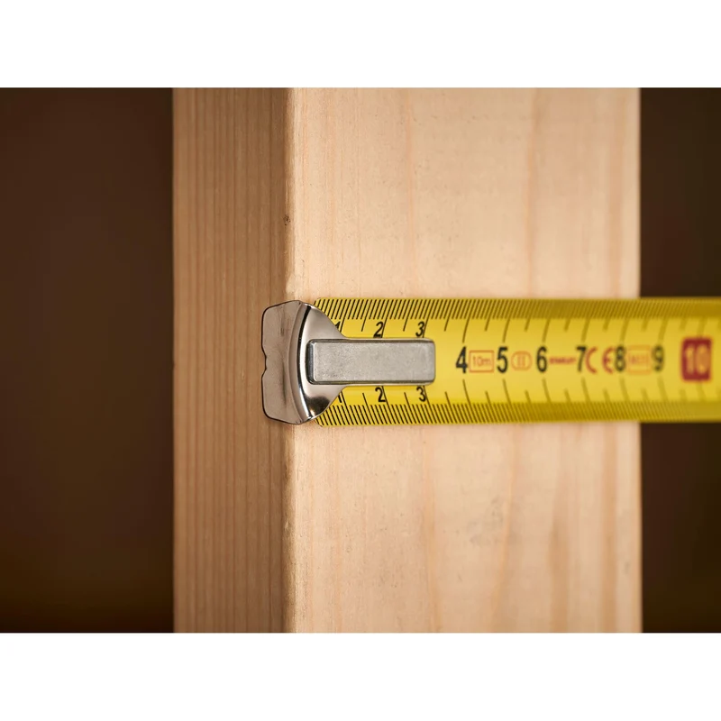 STANLEY Maßband Bandmaß Powerlock (Kunststoffgehäuse, Maßband 10 m Länge, 25 mm Breite, metrische Skalierung, Gürtelclip) 1-33-442
