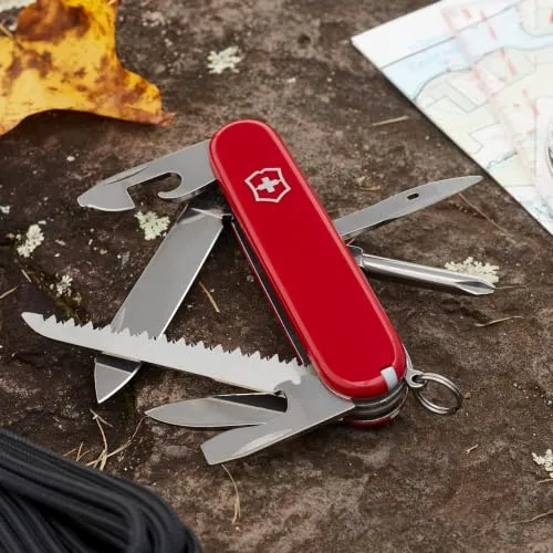 Victorinox Schweizer Taschenmesser Hiker Multitool, 13 Funktionen, Rot