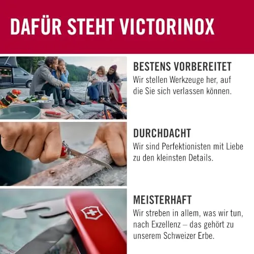 Victorinox Schweizer Taschenmesser Hiker Multitool, 13 Funktionen, Rot