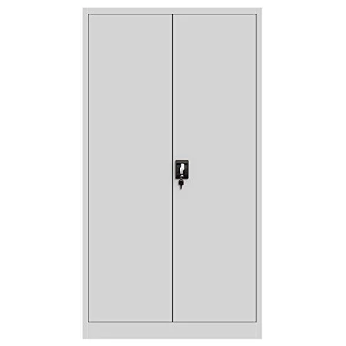 Jan Nowak Aktenschrank Metall abschließbar, Büroschrank, 195x90x40 cm