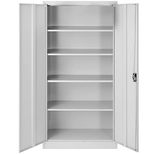 Jan Nowak Aktenschrank Metall abschließbar, Büroschrank, 195x90x40 cm