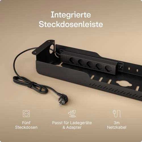 Desktronic Kabelorganisation · Schwarz