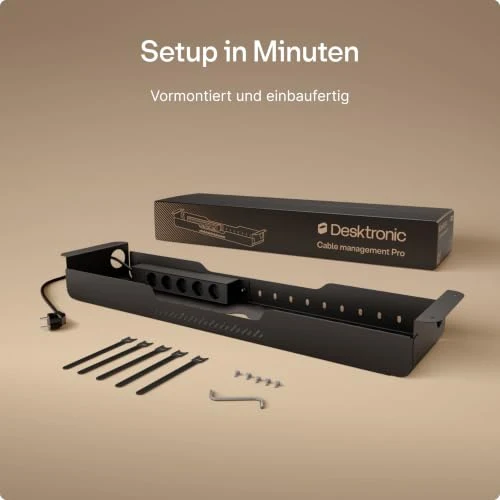 Desktronic Kabelorganisation · Schwarz