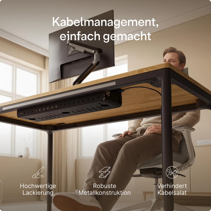 Desktronic Kabelorganisation · Schwarz