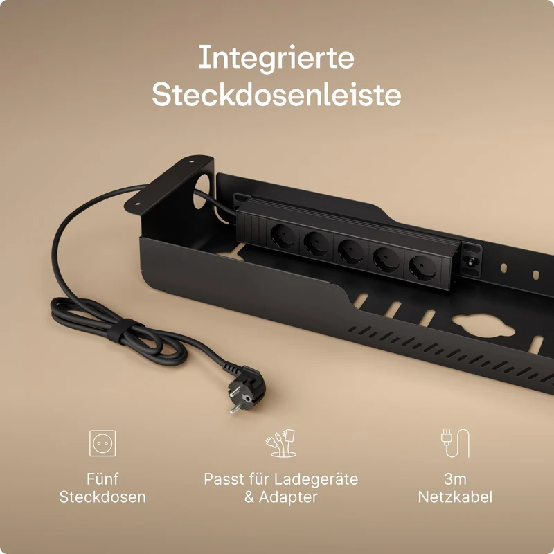 Desktronic Kabelorganisation · Schwarz