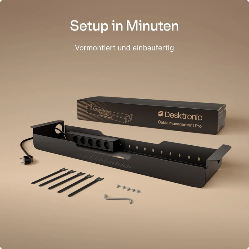 Desktronic Kabelorganisation · Schwarz