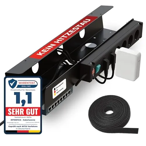 interpick Kabelorganisation · schwarz · 1 Stück