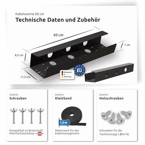 interpick Kabelorganisation · schwarz · 1 Stück