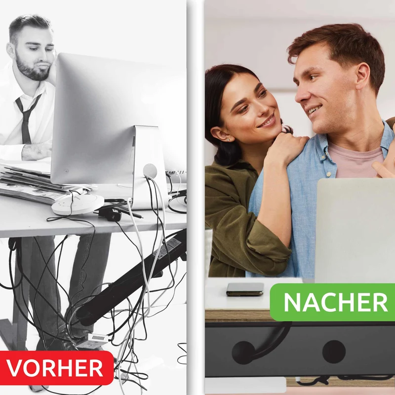 interpick Kabelorganisation · schwarz · 1 Stück