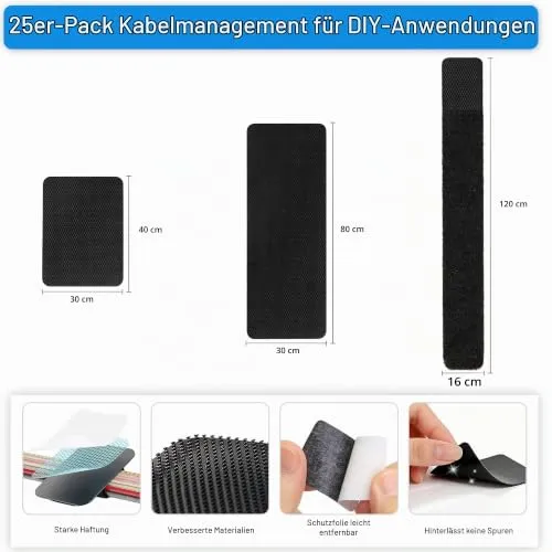 TopEsct Kabelorganisation · Schwarz · 25