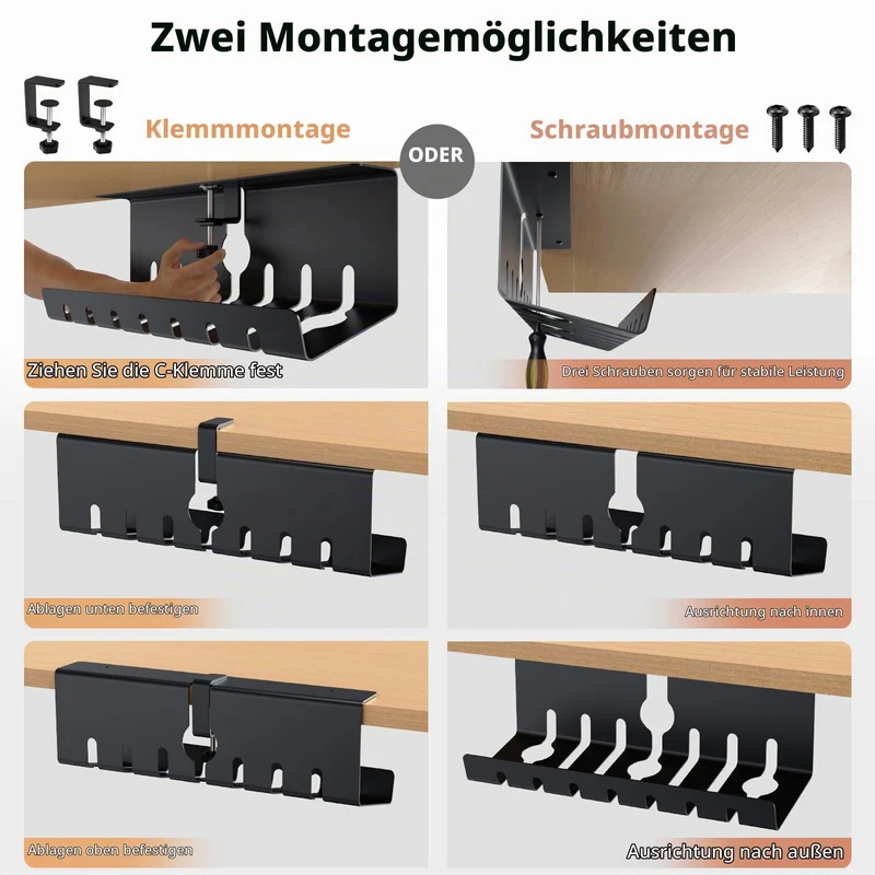 Syeeiex Kabelorganisation · Schwarz · 86cm