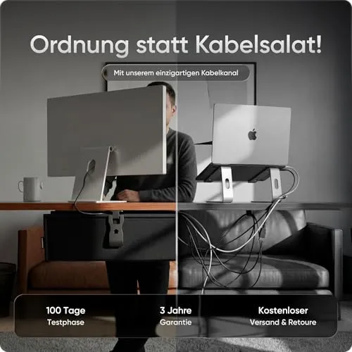 DESKSPACE Kabelorganisation · Schwarz