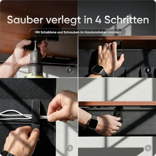 DESKSPACE Kabelorganisation · Schwarz