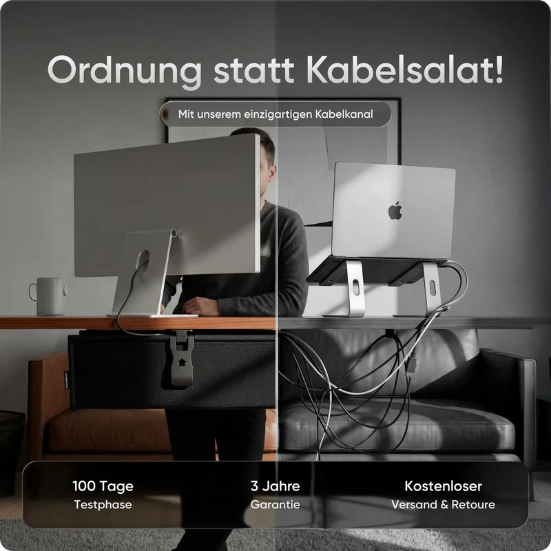 DESKSPACE Kabelorganisation · Schwarz
