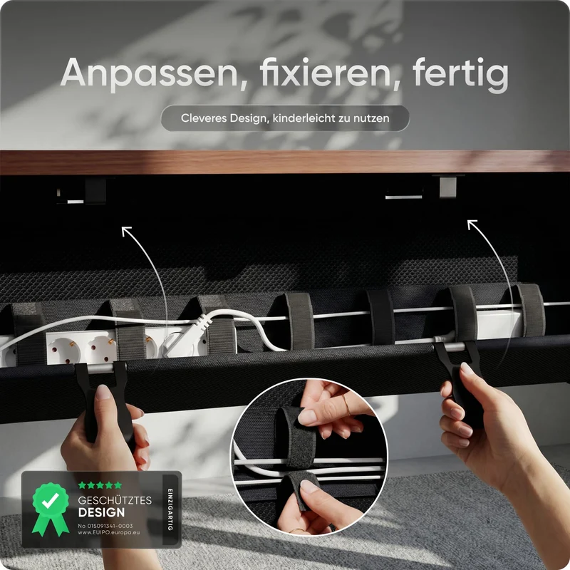 DESKSPACE Kabelorganisation · Schwarz