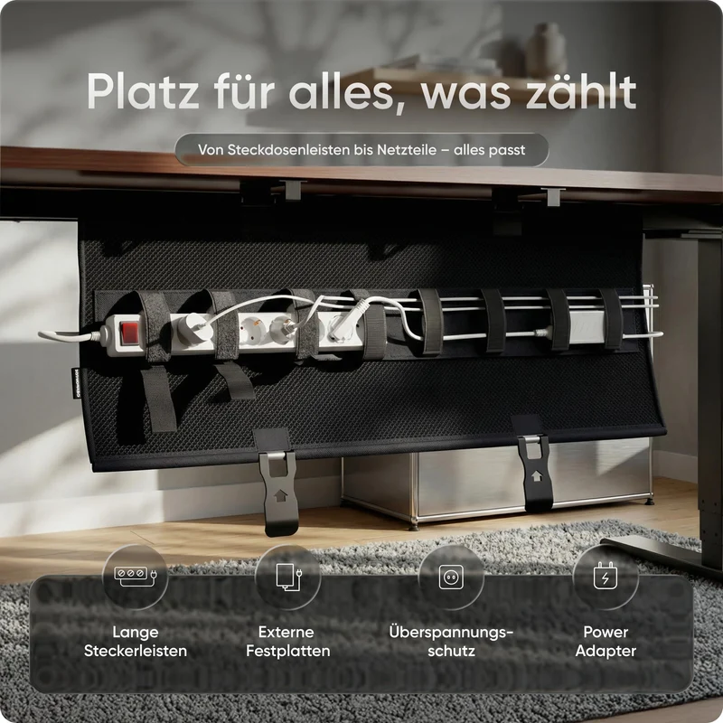 DESKSPACE Kabelorganisation · Schwarz
