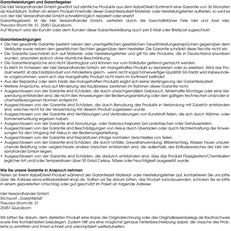 KD Essentials Kabelorganisation · Schwarz · 2x L · Single