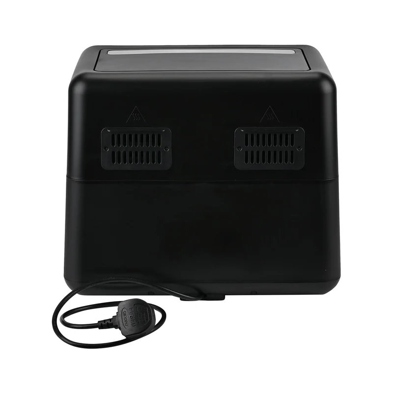 Heißluftfritteuse Deluxe: 8,5L Kapazität, 1700W, Touch-Display und Dual-Korb-System, schwarz