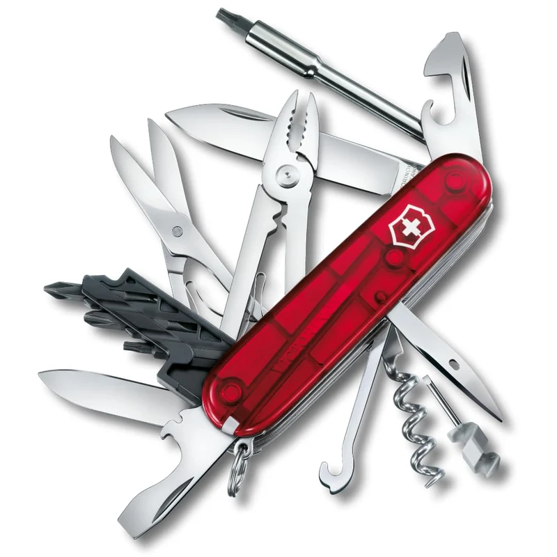 Victorinox Schweizer Taschenmesser Cyber Tool M, Swiss Army Knife, Multitool, 32 Funktionen, Klinge, Korkenzieher, Mini-Schraubendreher 1.5 mm