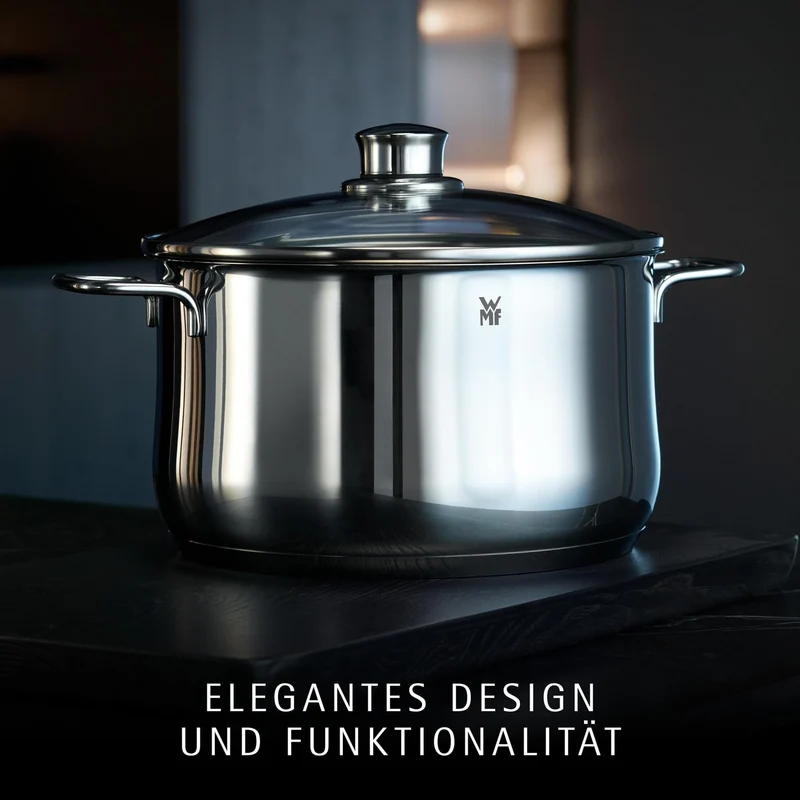WMF Diadem Plus Kochtopf Induktion 20 cm – 3,7 l, spülmaschinenfest