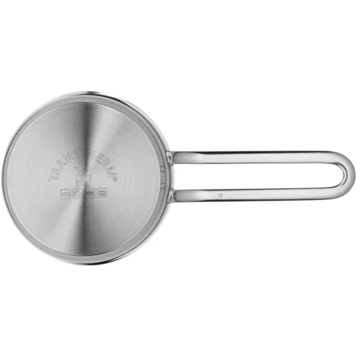 WMF Mini Stielkasserolle 10cm, klein, ohne Deckel, Kleiner Topf Induktion 0,5l, Cromargan Edelstahl, Kochtopf klein, stapelbar, für kleine Portionen, Singlehaushalt