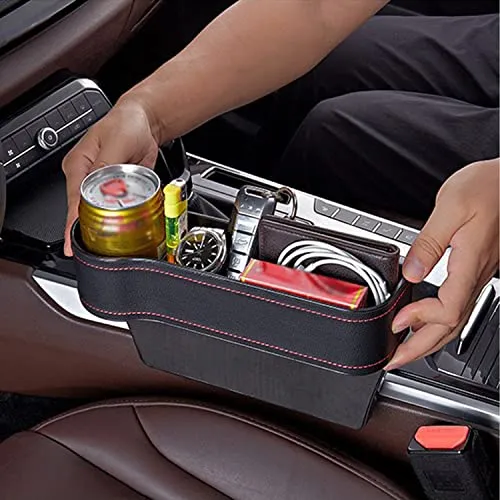 Auto Vordersitz Aufbewahrungsbox, Autositz Organizer, Zubehör Auto Aufbewahrung, Multifunktionale Innendekoration liefert Aufbewahrungsbox, für Autos (Links)