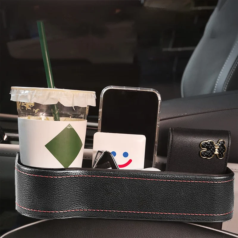 Auto Vordersitz Aufbewahrungsbox, Autositz Organizer, Zubehör Auto Aufbewahrung, Multifunktionale Innendekoration liefert Aufbewahrungsbox, für Autos (Links)
