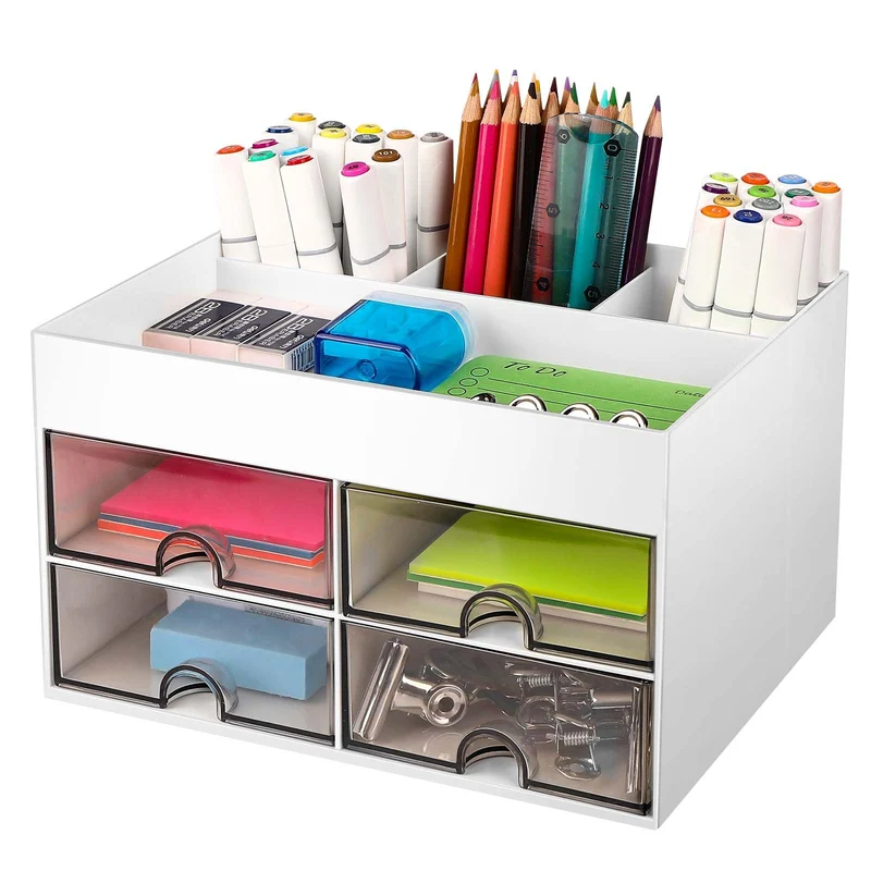 Miiepls Schreibtisch-Organizer · Weiß