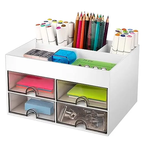 Miiepls Schreibtisch-Organizer · Weiß