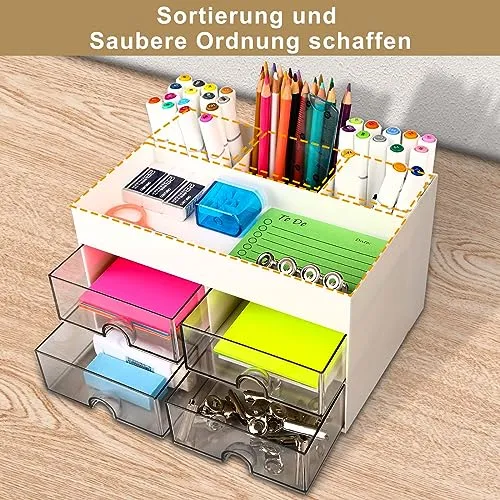 Miiepls Schreibtisch-Organizer · Weiß