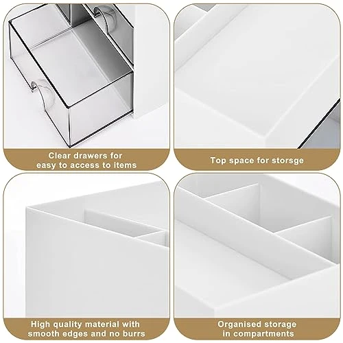 Miiepls Schreibtisch-Organizer · Weiß