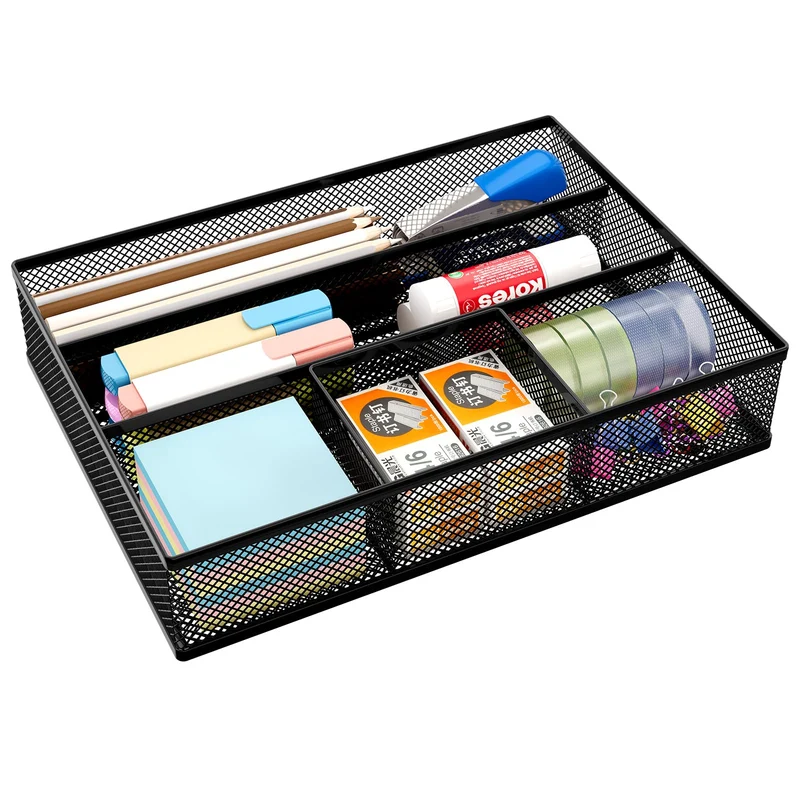 EasyPAG Schreibtisch-Organizer · 21,5T x 30B x 7H cm · Schwarz