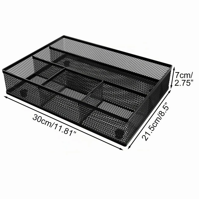 EasyPAG Schreibtisch-Organizer · 21,5T x 30B x 7H cm · Schwarz