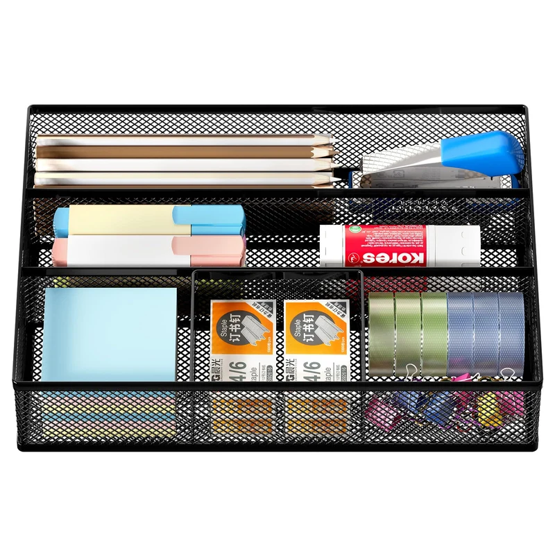 EasyPAG Schreibtisch-Organizer · 21,5T x 30B x 7H cm · Schwarz