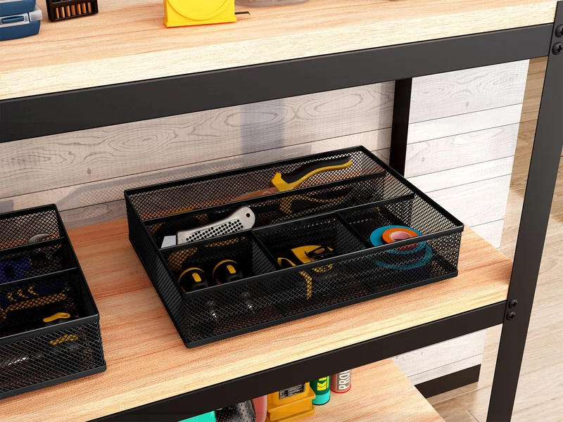 EasyPAG Schreibtisch-Organizer · 21,5T x 30B x 7H cm · Schwarz