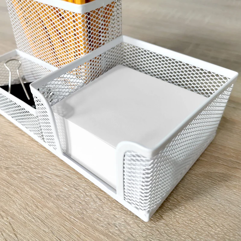 D.RECT Schreibtisch-Organizer · 20,4T x 10,2B x 10,1H cm · Perlweiß