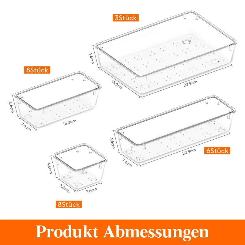 Lifewit Schreibtisch-Organizer · Transparent