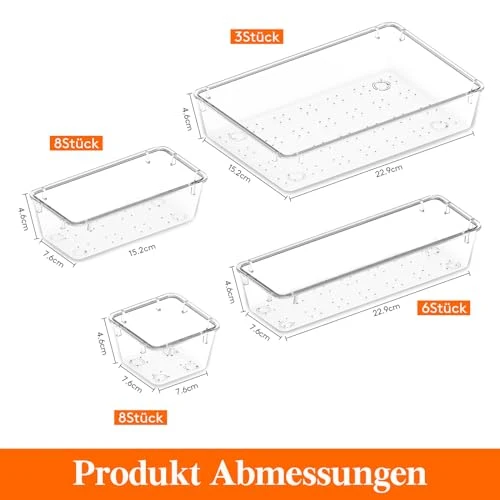Lifewit Schreibtisch-Organizer · Transparent