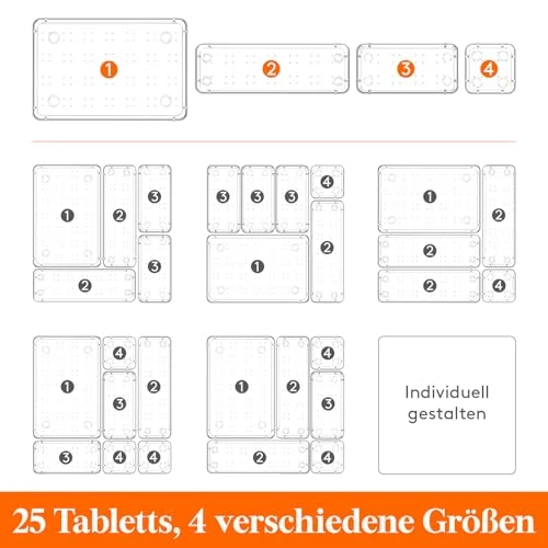 Lifewit Schreibtisch-Organizer · Transparent