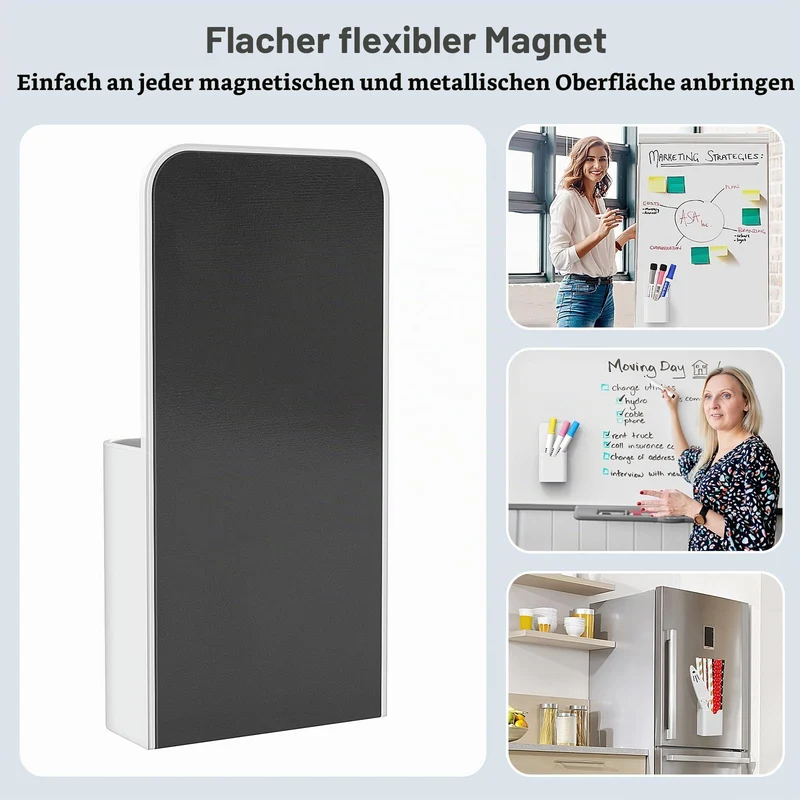 MoKo Schreibtisch-Organizer · 12T x 12,5B x 4H cm · Weiß