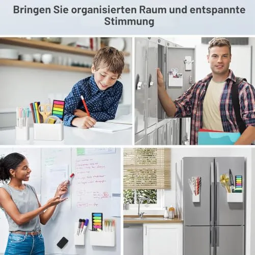 MoKo Schreibtisch-Organizer · 12T x 12,5B x 4H cm · Weiß