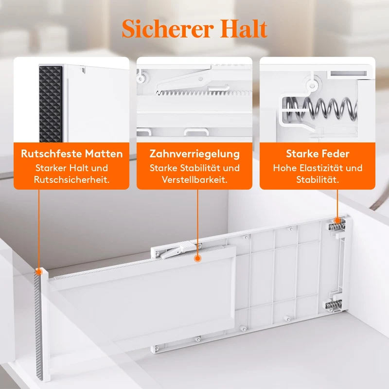 Lifewit Schreibtisch-Organizer · 15T x 7,9B x 33,9H cm · Weiß