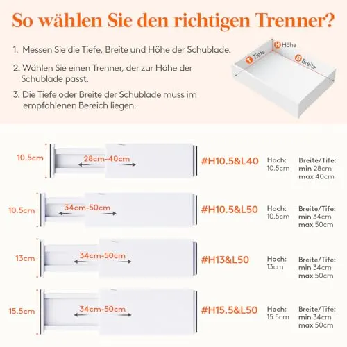 Lifewit Schreibtisch-Organizer · 15T x 7,9B x 33,9H cm · Weiß
