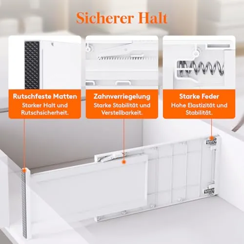 Lifewit Schreibtisch-Organizer · 15T x 7,9B x 33,9H cm · Weiß