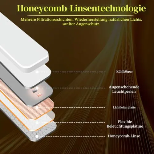 KEWUZY Leselampe Bett,20 LED Klemmlampe mit 3 Farbtemperatur Modi Stufenlose Helligkeit,360° Flexibel Leselampe Augenschutz Klemmleuchte,Nachttischlampe Kinder