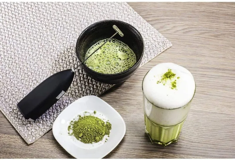Xavax Milchaufschäumer elektrisch (Milchschäumer elektrisch für Schaum, Matcha, Milch,Kakao, Hafermilch, Kaffee, Schokolade, hot chocolate, Spuma, Coffee, elektrischer Schneebesen mit Batterie)