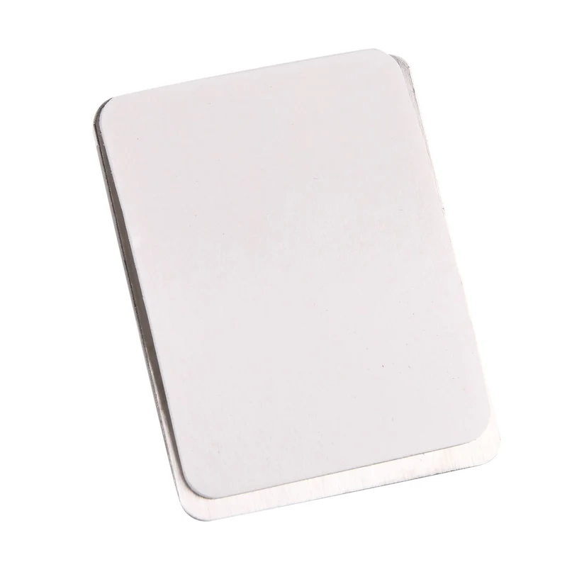 4 robuste Wandhaken aus Edelstahl mit selbstklebender Rückseite, ideal für Küche, Bad oder Büro. Tragkraft bis 3,5?kg, 6x6cm