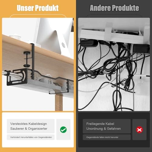 WUHUIXOZ Kabelorganisation · 1 Stück 64CM Schwarz