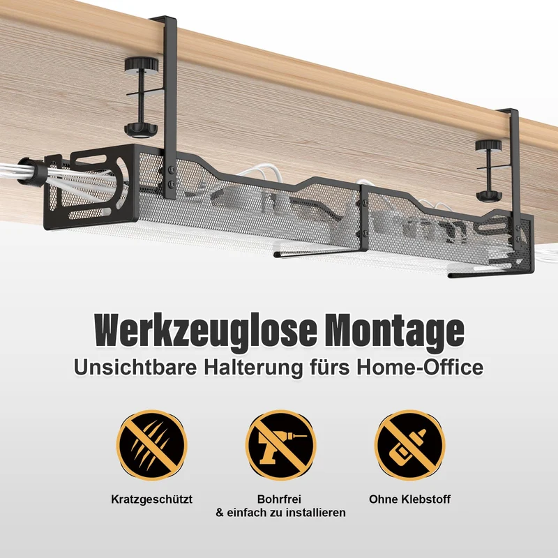 WUHUIXOZ Kabelorganisation · 1 Stück 64CM Schwarz